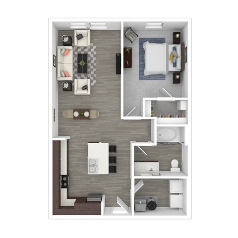a floor plan of a one bedroom apartment azalea bay apartments